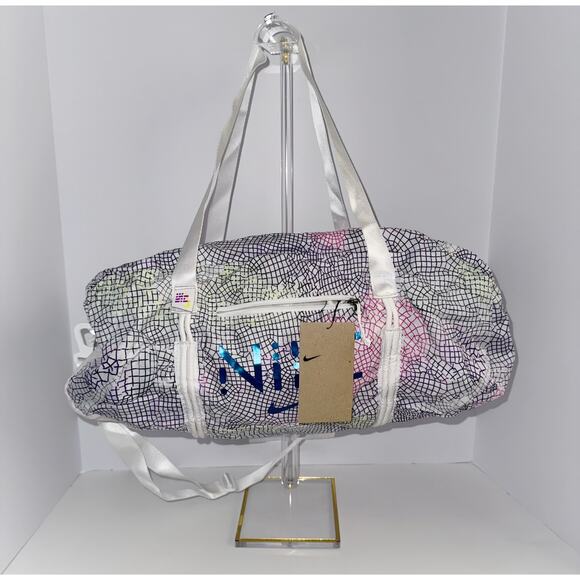 Nike Serena Williams Design Crew Stash Duffel Bag 21L White Multicolor NWT - Picture 5 of 12